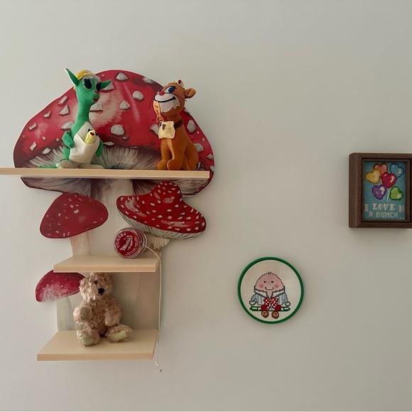 Other - NEW Mushroom Shelf Retro Earthy Home Decor Nursery